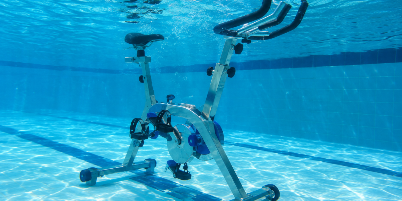 Utilizzo di bicicletta in acqua (hydrobike) a scopo fisioterapico-riabilitativo.