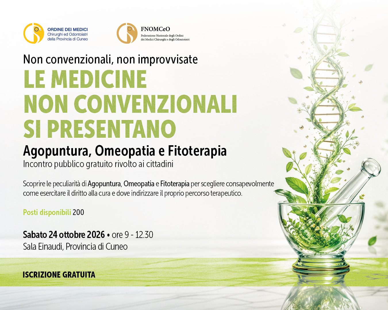 Tavola disegno 2 copiaOMCeO Cuneo - Medicine alternative - convegno