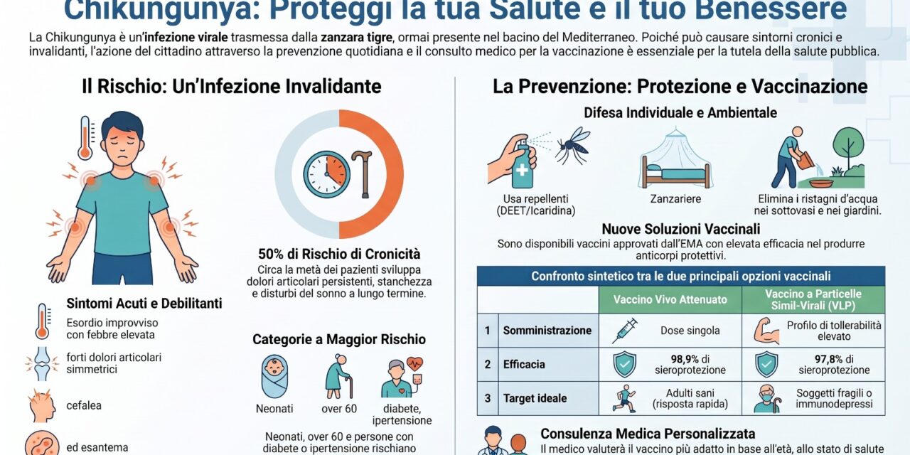 La gestione della chikungunya in medicina generale e le nuove opzioni vaccinali