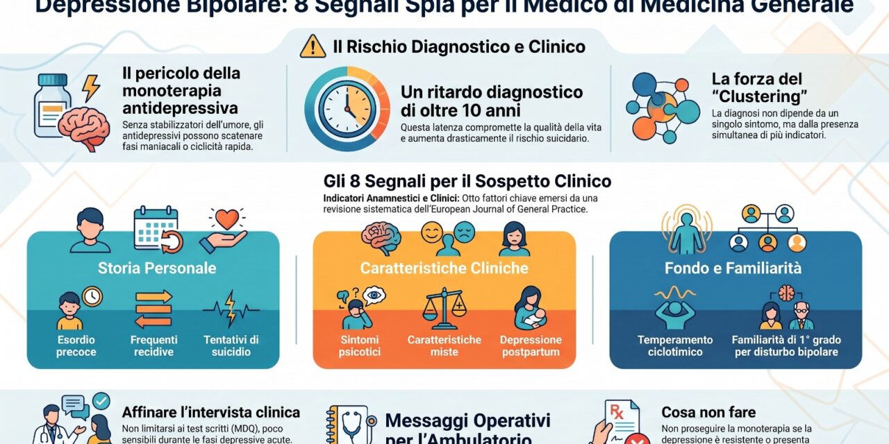 Quando la depressione nasconde un disturbo bipolare: otto segnali per il medico di famiglia